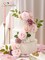 Dusty Rose Artificial Flower Combo – Silk & Foam Fake Roses for DIY Wedding Bouquets, Centerpieces, Party, Baby Shower & Home Decor